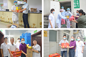 高温慰问送清凉 情谊暖暖入人心 ——市卫健委及我院领导走访高温一线职工